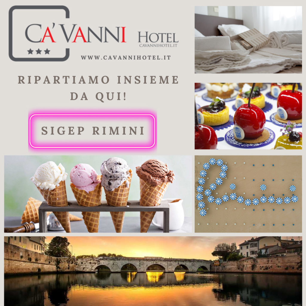 A soli pochi minuti in auto dalla fiera di Rimini Ca’Vanni Hotel Hotel ti propone l'offerta migliore B&B per chi intende partecipare per motivi di lavoro o per chi desidera gustare e conoscere le novità del settore